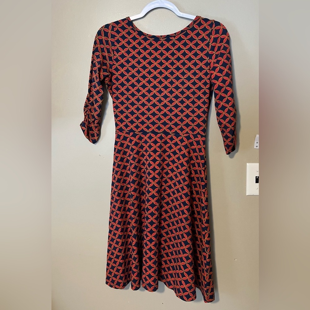 Mata Traders Organic Cotton Fit and Flare Dress NEW